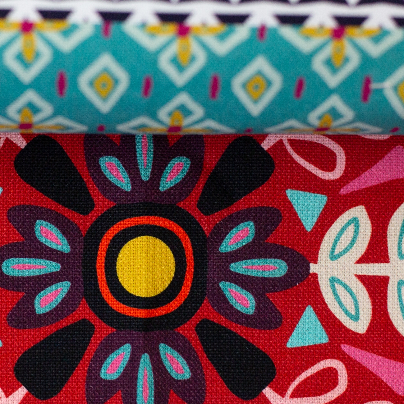 Canvas Swafing -  Pillow Party 2023 - Bunt/Schwarz - by Jolijou - Panel